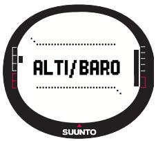 SUUNTO X9 - MODE ALTI/BARO - 1