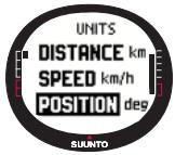 SUUNTO X9 - Choix du format de position - 1