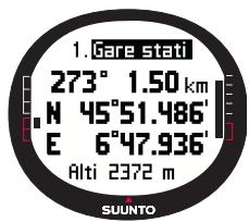 SUUNTO X9 - Création d'un point de route - 2