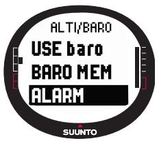 SUUNTO X9 - Alarme météo - 1