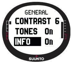 SUUNTO X9 - Affichage du nom des modes - 1