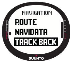 SUUNTO X9 - Track Back (route active) - 1