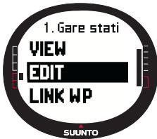 SUUNTO X9 - Modification des points de route - 1
