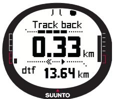 SUUNTO X9 - Track back (journal de route) - 2