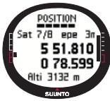 SUUNTO X9 - Choix du format de position - 4