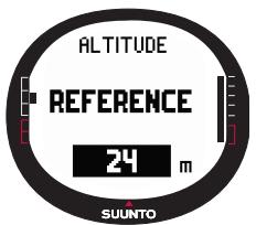 SUUNTO X9 - Réglage de la pression barométrique réduite au niveau de la mer - 1