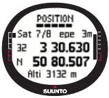 SUUNTO X9 - Choix du format de position - 5