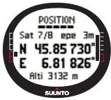 SUUNTO X9 - Choix du format de position - 2
