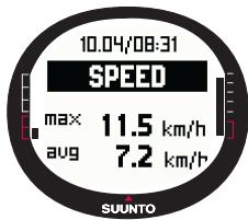 SUUNTO X9 - Affichage des données Activity - 1