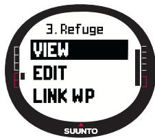 SUUNTO X9 - Affichage des points de route - 1