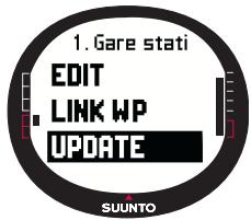 SUUNTO X9 - Mise à jour de l'emplacement d'un point de route - 1