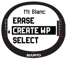 SUUNTO X9 - Création d'un point de route - 1