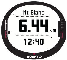 SUUNTO X9 - Heure: Affiche l'heure actuelle - 1