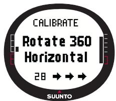 SUUNTO X9 - Pour étabonnner la boussole : - 3