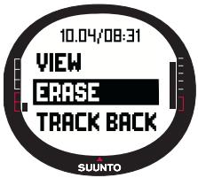 SUUNTO X9 - Suppression des fichiers journaux - 1