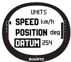 SUUNTO X9 - Choix du datum - 1