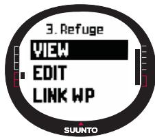 SUUNTO X9I - Affichage des points de route - 1