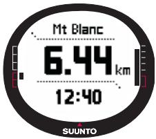 SUUNTO X9I - Heure: Affiche l'heure actuelle - 1