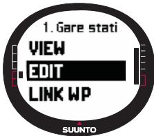 SUUNTO X9I - Modification des points de route - 1
