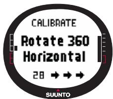 SUUNTO X9I - Pour étalonnner la boussole : - 2