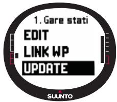 SUUNTO X9I - Mise à jour de l'emplacement d'un point de route - 1