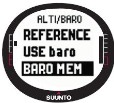 SUUNTO X9I - Pour voir les informations météo : - 1