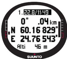 SUUNTO X9I - Pour creer un itinétaire : - 2