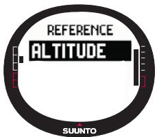 SUUNTO X9I - Réglage de l'altitude de reference - 1