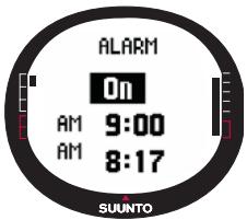 SUUNTO X9I - Activation des alarmes - 1