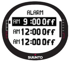 SUUNTO X9I - Désactivation des alarmes - 1