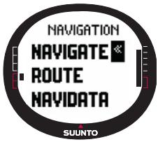 SUUNTO X9I - Sélection de la méthode de déplacement - 1