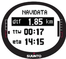 SUUNTO X9I - Track Back (route active) - 1