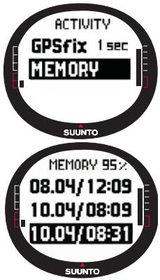 SUUNTO X9I - Mémoire - 1