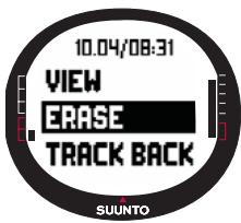SUUNTO X9I - Suppression des fichiers journaux - 1