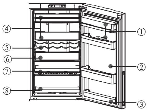 HAIER AFD631CB - Acerca de la sección de almacenimiento del frigorífico - 4