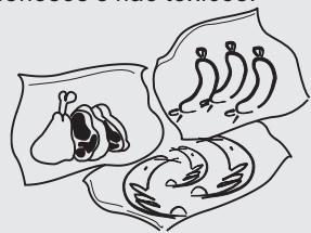 HAIER AFD631CB - Precauções ao guardar alimentos no congelador - 3