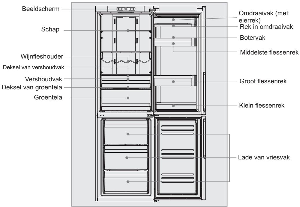 HAIER AFD631CB - Beschrijving van de onderdelen - 1