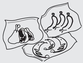 HAIER AFD631CB - Hinweise zum Lagern von Lebensmitteln im Gefrierbereich - 3