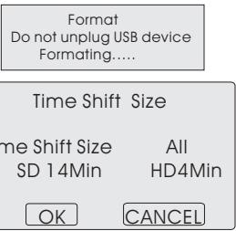 HAIER LTF42R3A - HINWEIS: Verwenden Sie die gesamte Speicherkapazität eines Mediums für Timeshift, sind keine Aufnahmen möglich. - 1