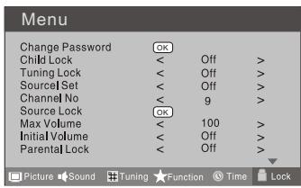 HAIER LTF42R3A - LOCK MENU SETTING - 1