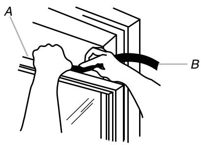 HAIER ESA415K - Installer l'habillage externe dans la fenêtre - 5