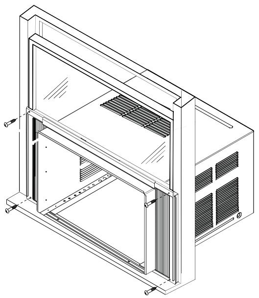 HAIER ESA415K - Installer l'habillage externe dans la fenêtre - 2