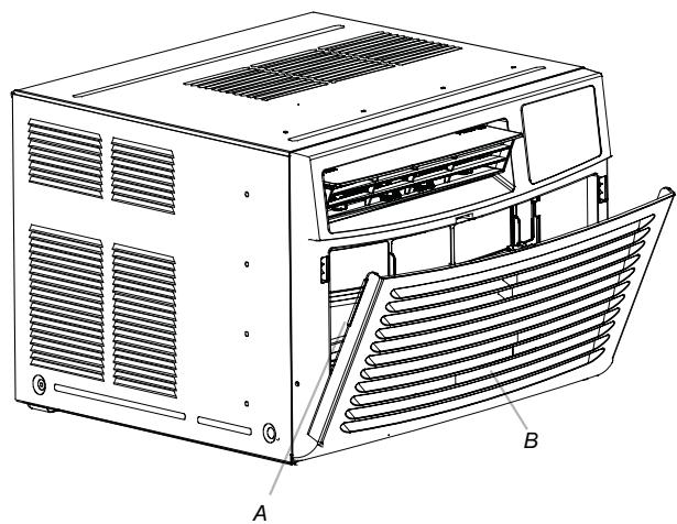 HAIER ESA415K - Cleaning the Air Filter - 1