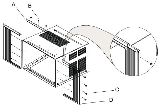 HAIER ESA415K - Assemble Curtain/Top channel - 1