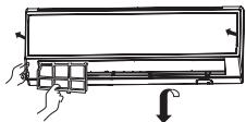 HAIER HSU-24HEM03-R2 - Limpieza del filtró de aire - 1