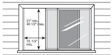 HAIER HWVR10XCK - Installation du climatiseur sur une fenêtre - 1