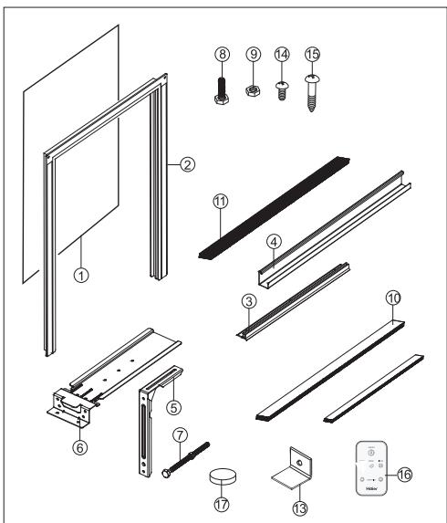 HAIER HWVR10XCK - Pèces fournies - 1