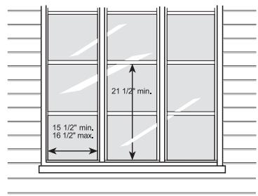 HAIER HWVR10XCK - Installation du climatiseur sur une fenêtre - 2