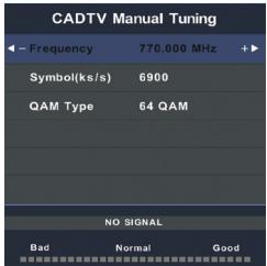 HAIER LE32B7000C,  LE39B7000C,  LE65B7000 - Réglage manuel DTV (DVB-C) - 1