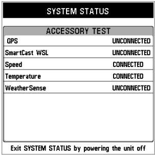 HUMMINBIRD MATRIX 27 - Etat du système - 1